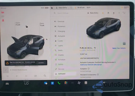 2024 Tesla Model Y from USA, damaged, VIN 7SAYGDED6RF105712